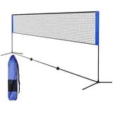 Best Sporting Volleyballnetz Outdoor 4 in 1 I Badmintonnetz 310cm breit I Badminton Netz Garten höhenverstellbar