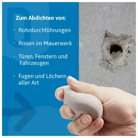 Dönges Knetdicht Dichtmasse für Außen und Innen 500 g hellgrau