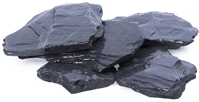 GSH Canadian Slate Schieferplatten Schwarz 80-200 mm