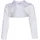Bolero aus Satin mit offener Vorderseite Weiss 152