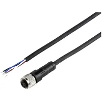 TRU Components TC-12833224 Sensor-/Aktor-Anschlussleitung M12 Kupplung, gerade 10 m