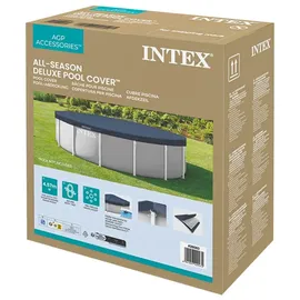 Intex Poolabdeckplane Deluxe blau 4,57 m
