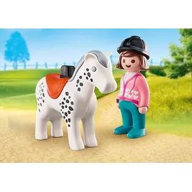 Playmobil 1.2.3 Reiterin mit Pferd 70404