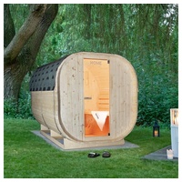 Home Deluxe Outdoor Sauna CUBE - Maße: 194 x 185 x 185 cm