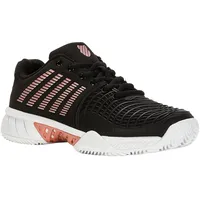K-Swiss Express Light 3 HB Tennis Shoe, Black/Steel Gray/Rose Gold, 39 EU