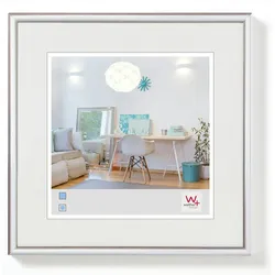 walther + design Lifestyle Kunststoff Bilderrahmen 10x10 cm SILBER