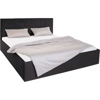 Westfalia Schlafkomfort Polsterbett, schwarz, B:190cm H:98cm L:210cm, Bezug Bett:
