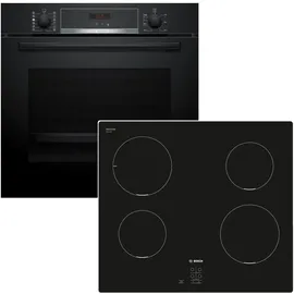 Bosch Herdset Backofen Pyrolyse + Induktionskochfeld autark 60cm