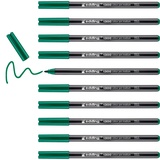 edding 1300 Fasermaler medium - grün 10 Stifte - Rundspitze 2 mm - Filzstift zum Zeichnen und Schreiben - Filzstift für Schule, Mandala, Bullet Journal