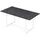 B&D home Esstisch, Schwarz, Weiß, Holzwerkstoff, Metall, Marmor Optik, Rechteckig,Rechteckig, U-Form, 80x76x120 cm, Esszimmer, Tische, Esstische