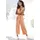 LASCANA Overall LASCANA, Damen, Gr. 38, N-Gr, orange (peach), Web, Obermaterial: 85% Viskose, 15% Leinen, unifarben, figurumspielend lang, V-Ausschnitt, Overalls Overall, und Taschen, sommerlicher Jumpsuit, casual-chic, Topseller