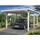 SKANHOLZ Carport Emsland 3,54 x 6,04 m weiß inkl. Pfostenanker