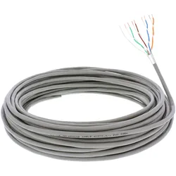 InLine Telefon-Kabel 8-adrig - 4x2x0,6mm - zum Verlegen - 25m Ring