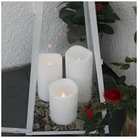 Star Trading LED-Kerze Paul 7,5 cm weiß