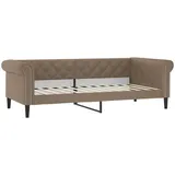 vidaXL Tagesbett 100 x 200 cm Cappuccino-Braun