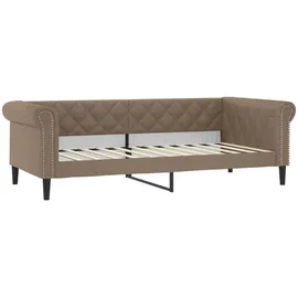 vidaXL Tagesbett 100 x 200 cm Cappuccino-Braun
