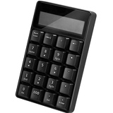 Logilink ID0200 - Kabelloses (BT v5.1) Keypad mit Taschenrechner und LCD Display, schwarz