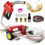 Akkubetriebene Dieselpumpe 45 L/min, Kabellose Elektrische Dieselpumpe, 260 W Elektrische Kraftstoffpumpe Kompatibel Mit Makita 18 V Akku, Tragbare Heizölpumpe, Tragbare Elektrische Heizölpumpe (mit 1