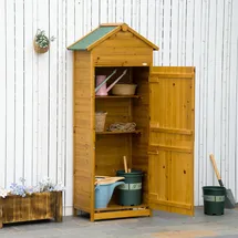 Outsunny Geräteschrank 0,79 x 0,49 m Naturholz
