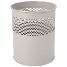 Proregal Runder Papierkorb 15 l Silber