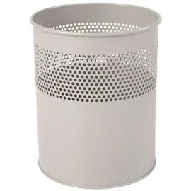 Proregal Runder Papierkorb 15 l Silber
