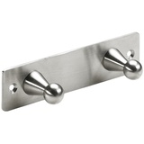 Hettich Garderobenleiste 2 Haken 14,0 x 3,5 x 3,6 cm Edelstahl