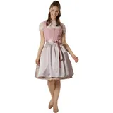 Tectake Midi-Dirndl Linah beige/rosa 46