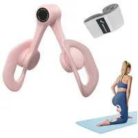 MERACH Beckenbodentrainer zur Stärkung der Tiefenmuskulatur, Multifunktionales Beintrainer Set mit Widerstandsband, 1-tlg., Gezieltes Training bei Blasenschwäche & für den Beckenboden, Für mehr Muskelkraft im Alltag durch einfaches Heimtraining rosa 11,8 cm x 11.3 cm
