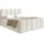 Juskys Boxspringbett Manitoba - Bouclé-Stoff - Creme