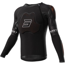 Shot Race D3O Bescherming Shirt, zwart, XL