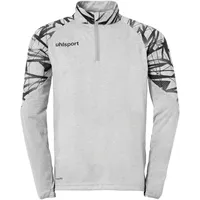 Uhlsport Goal 25 Trainingspullover Dunkelgrau Melange/Schwarz 3XL