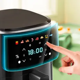 AECO COMPACT Heißluft-Fritteuse 4,3 l schwarz