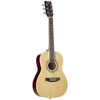 J & D AG-1 1/2 NT Westerngitarre - Akustik-Gitarre Dreadnought Mit Natural Agathis Decke, Ideal Zum Lernen