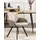 Beliani Esszimmerstuhl MONEE Polyester beige/schwarz 2er Set
