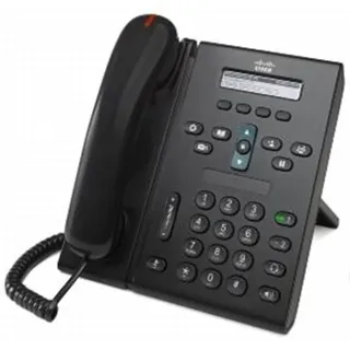 Cisco IP 6921 Telefon, Rufnummernanzeige, Freisprechfunktion, Ethernet - Schwarz