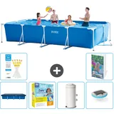 Rechteckiger Frame Pool - 450x220x84 Cm - 7-teilig  S32