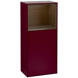 Villeroy & Boch Villeroy und Boch Finion Seitenschrank F510GNHB 41,8x93,6x27cm, rechts, Regal oben Walnut veneer, Peony Matt