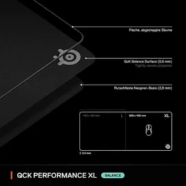 SteelSeries QcK XL Schwarz