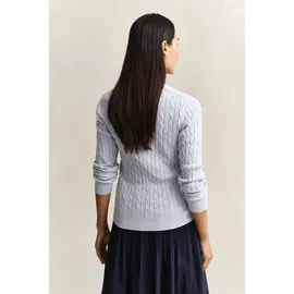 GANT STRETCH COTTON CABLE CARDIGAN Blau S