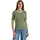 Cecil Basic T-Shirt mit Rundhals in Unifarbe deep Matcha Green XL