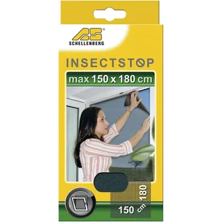 Insektenschutzgitter für Fenster Fliegenschutzgitter 1500 x 1800 mm anthrazit