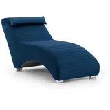 Fun Möbel Relaxliege, Blau, Textil, Ottomane links, 73x80x170 cm, Wohnzimmer, Sessel, Relaxliegen