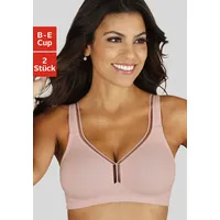 PETITE FLEUR PETITE FLEUR, T-Shirt-BH in rosa+weiß | Gr.: