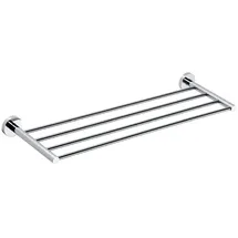 Brillantbad BOMEGA Handtuchablage Messing Chrom poliert 655x55x200 mm für Bad & Küche >> zum Bohren