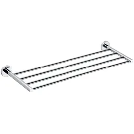 Brillantbad BOMEGA Handtuchablage Messing Chrom poliert 655x55x200 mm für Bad & Küche >> zum Bohren
