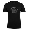 T-Shirt - Wellenrauschen Steuerrad-Print schwarz M