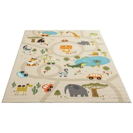 The CarPET Happy Life« rechteckig 4 mm Höhe Life Kinderzimmer Teppich Spielteppich pflegeleicht,