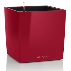 LECHUZA Cube 40 Komplettset 40 x 40 x 40 cm rot hochglanz