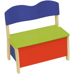 roba Kindertruhenbank - 62x33x61,5cm - blau - Holz / Holz