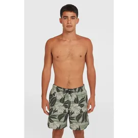 O'Neill Herren Badeshorts Cali Floral 16'', green dusty flower XXL
